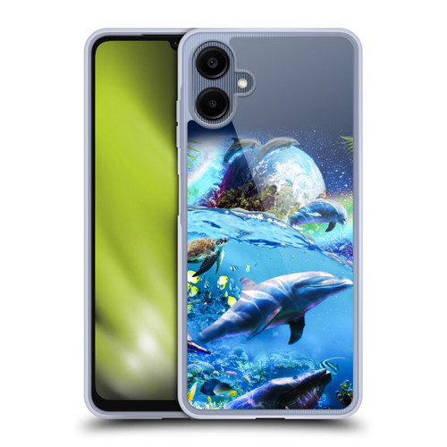 Random Galaxy Animals Galaxy Dolphins Soft Gel Case for Samsung Galaxy A06 4G / 5G