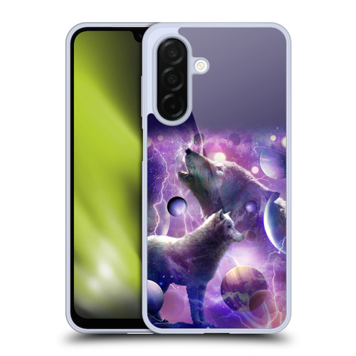 Random Galaxy Animals Cosmic Wolf Space Soft Gel Case for Samsung Galaxy A26 5G