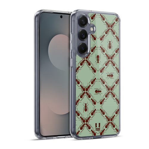 Head Case Designs Insect Prints Ants Soft Gel Case for Samsung Galaxy S25+ & MagSafe