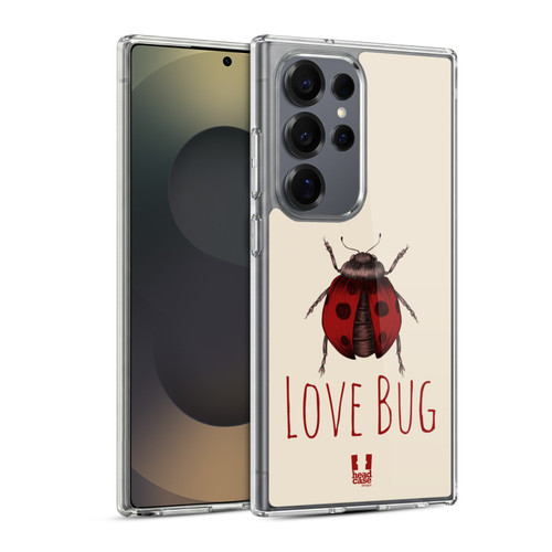 Head Case Designs Insect Prints Ladybug Soft Gel Case for Samsung Galaxy S25 Ultra & MagSafe