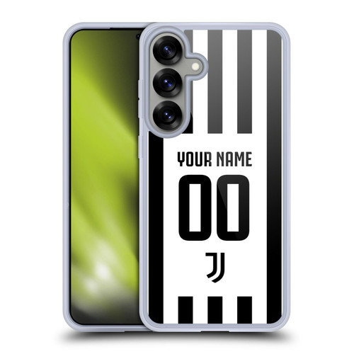 Custom Customised Personalised Juventus Football Club 2021/22 Match Kit Home Soft Gel Case for Samsung Galaxy S25+