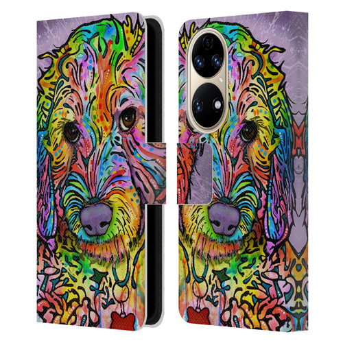Dean Russo Dogs 3 Sweet Poodle Leather Book Wallet Case Cover For Huawei P50