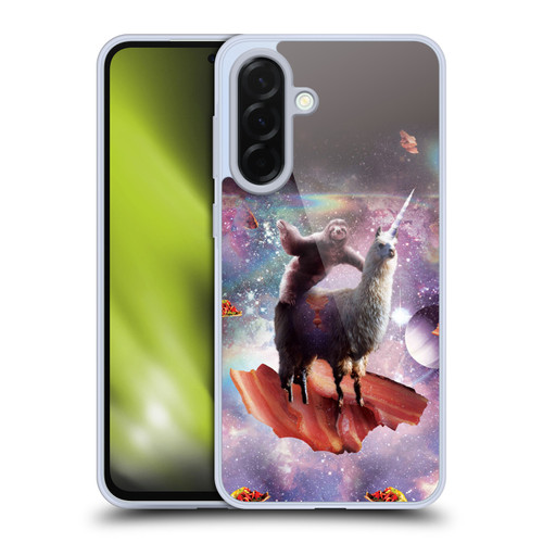 Random Galaxy Space Llama Outer Space Sloth & Bacons Soft Gel Case for Samsung Galaxy A36 5G