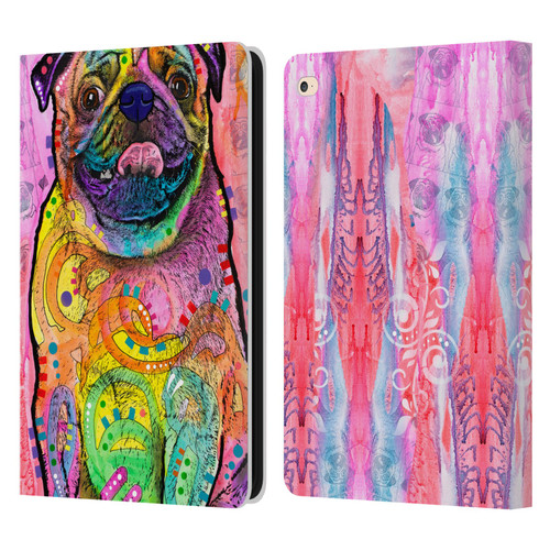 Dean Russo Dogs 3 Pug Leather Book Wallet Case Cover For Apple iPad Air 2 (2014)