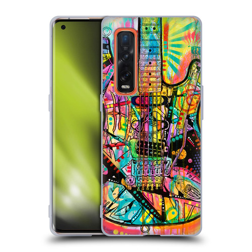 Dean Russo Pop Culture Guitar Soft Gel Case for OPPO Find X2 Pro 5G