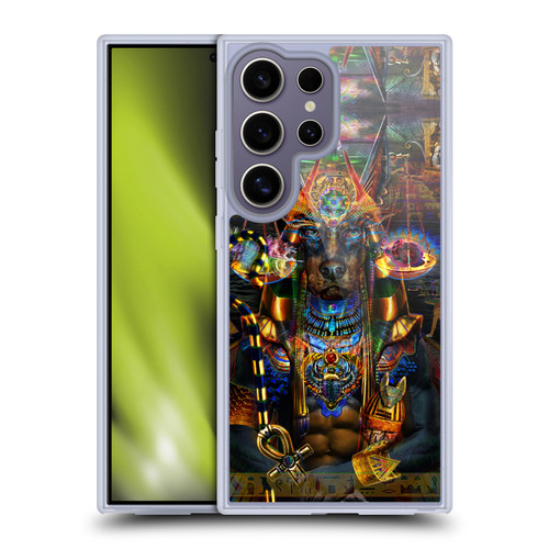 Jumbie Art Gods and Goddesses Anubis Soft Gel Case for Samsung Galaxy S25 Ultra & MagSafe