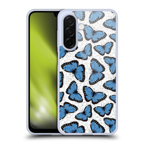 Katerina Kirilova Floral Patterns Blue Butterflies Soft Gel Case for Samsung Galaxy A26 5G