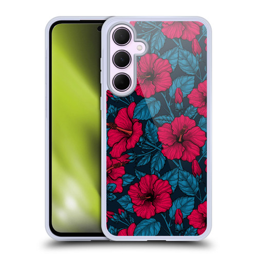 Katerina Kirilova Floral Patterns Night Peony Garden Soft Gel Case for Samsung Galaxy A35 5G