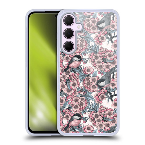 Katerina Kirilova Floral Patterns Red Hibiscus Soft Gel Case for Samsung Galaxy A35 5G