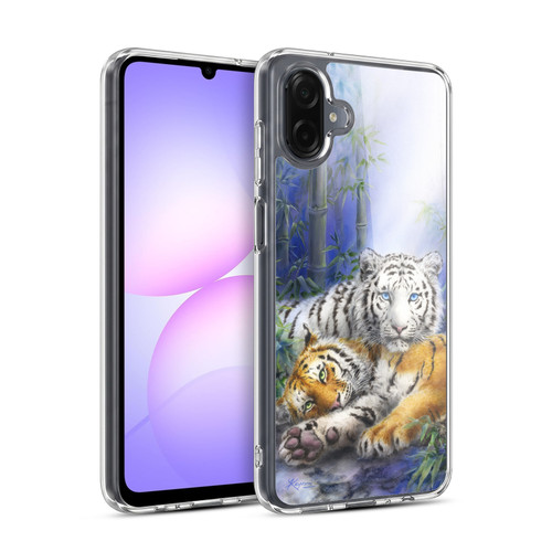 Kayomi Harai Animals And Fantasy Asian Tiger Couple Soft Gel Case for Samsung Galaxy A07 4G