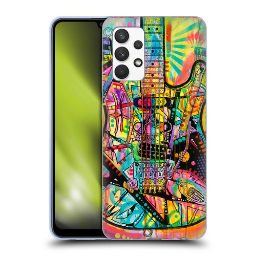 Dean Russo Pop Culture Guitar Soft Gel Case for Samsung Galaxy A32 (2021)