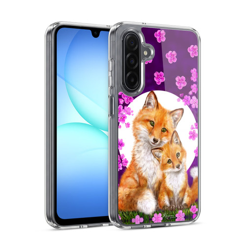 Kayomi Harai Animals And Fantasy Mother & Baby Fox Soft Gel Case for Samsung Galaxy A17 4G / 5G