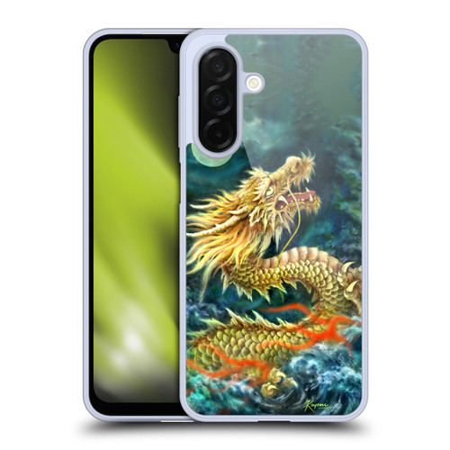 Kayomi Harai Animals And Fantasy Asian Dragon In The Moon Soft Gel Case for Samsung Galaxy A26 5G