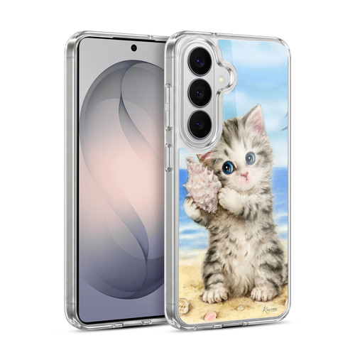 Kayomi Harai Animals And Fantasy Seashell Kitten At Beach Soft Gel Case for Samsung Galaxy S26 Plus