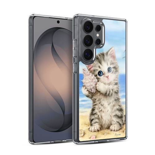 Kayomi Harai Animals And Fantasy Seashell Kitten At Beach Soft Gel Case for Samsung Galaxy S26 Ultra