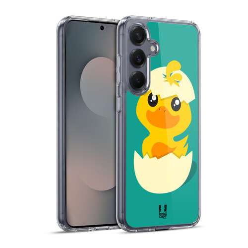 Head Case Designs Kawaii Duck Hatchling Soft Gel Case for Samsung Galaxy S25+ & MagSafe