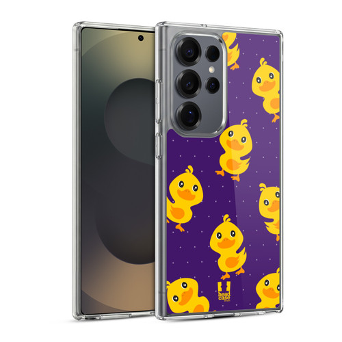 Head Case Designs Kawaii Duck Pattern Soft Gel Case for Samsung Galaxy S25 Ultra & MagSafe