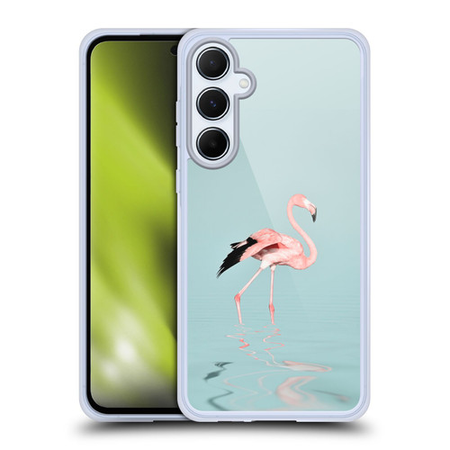 LebensArt Beings Flamingo Soft Gel Case for Samsung Galaxy A55 5G