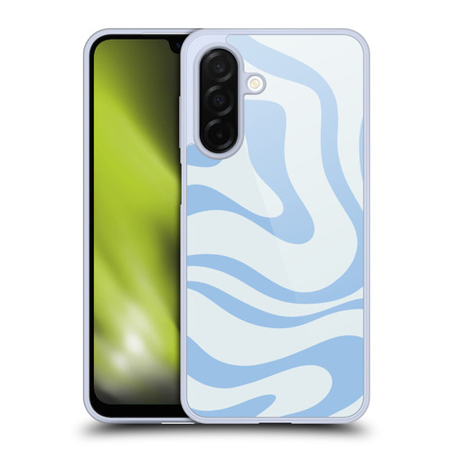 Kierkegaard Design Studio Art Blue Abstract Swirl Pattern Soft Gel Case for Samsung Galaxy A26 5G
