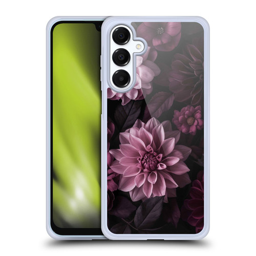 LebensArt Birds And Floral Dark Moody Dahlias And Peonies Soft Gel Case for Samsung Galaxy A16 5G & MagSafe