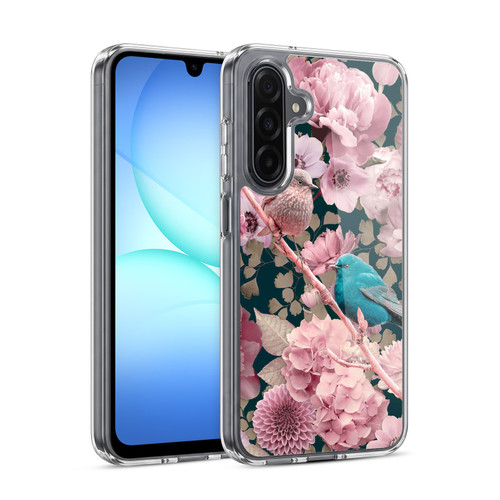 LebensArt Birds And Floral Sparrows In Pink Soft Gel Case for Samsung Galaxy A17 4G / 5G