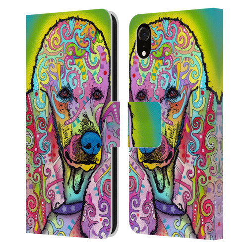 Dean Russo Dogs 3 Poodle Leather Book Wallet Case Cover For Apple iPhone XR