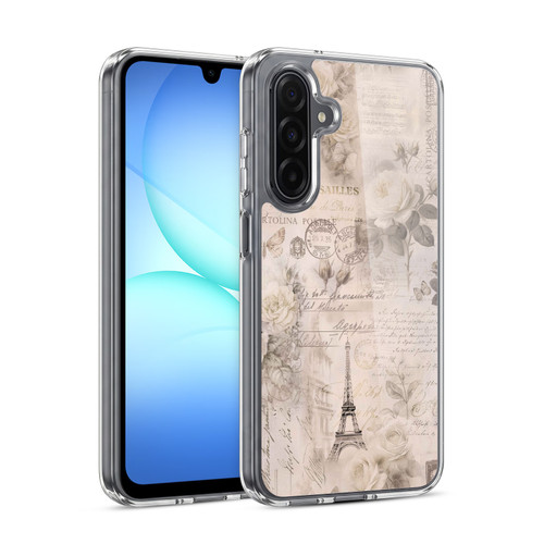 LebensArt Birds And Floral French Romance Ivory Beige Soft Gel Case for Samsung Galaxy A17 4G / 5G