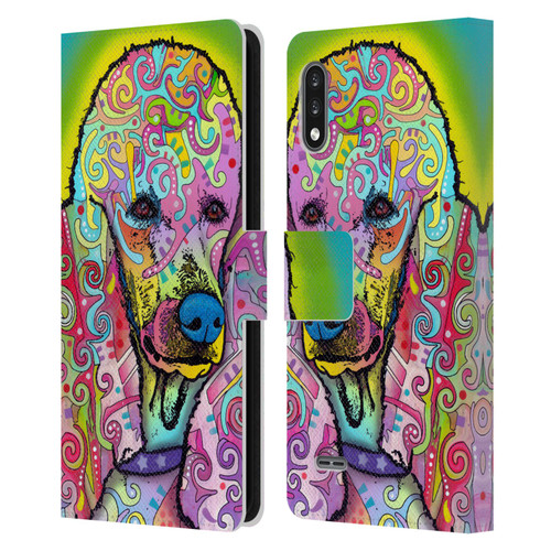 Dean Russo Dogs 3 Poodle Leather Book Wallet Case Cover For LG K22