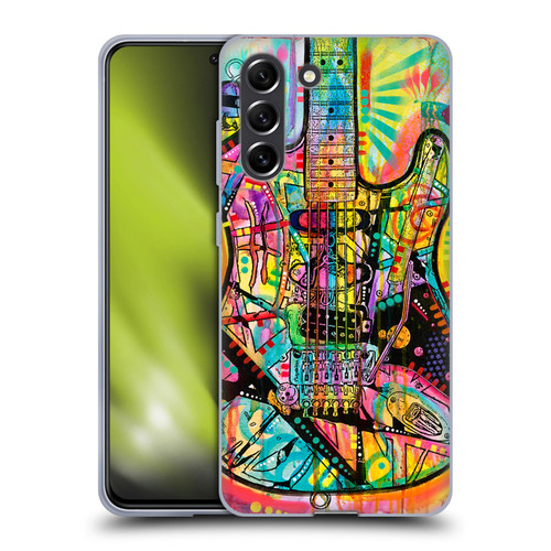 Dean Russo Pop Culture Guitar Soft Gel Case for Samsung Galaxy S21 FE 5G