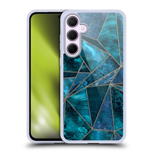 LebensArt Gemstone Marble Stained Glass Soft Gel Case for Samsung Galaxy A35 5G