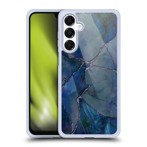LebensArt Mineral Marble Indigo Soft Gel Case for Samsung Galaxy A16 5G & MagSafe
