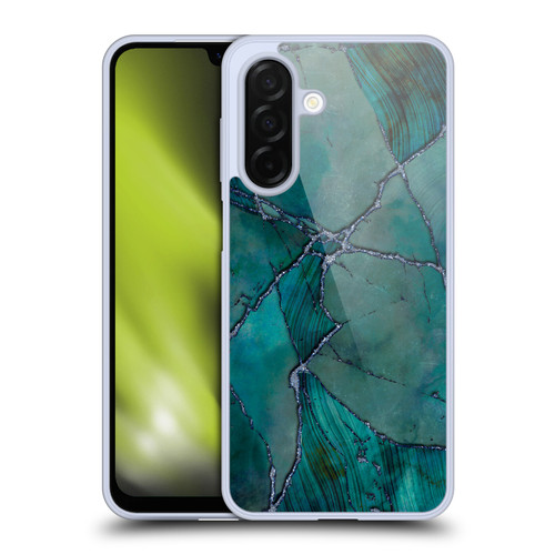 LebensArt Mineral Marble Teal Soft Gel Case for Samsung Galaxy A26 5G