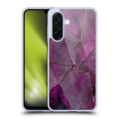 LebensArt Mineral Marble Violet Soft Gel Case for Samsung Galaxy A26 5G
