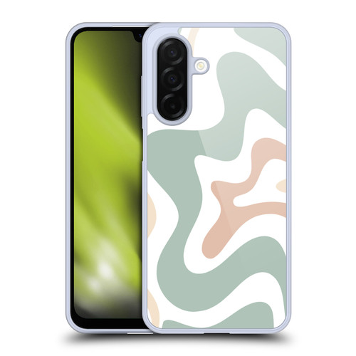 Kierkegaard Design Studio Retro Abstract Patterns Celadon Sage Swirl Soft Gel Case for Samsung Galaxy A26 5G