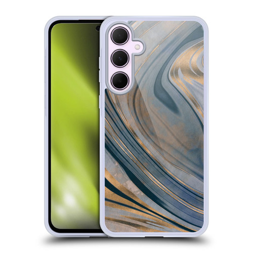LebensArt Mineral Marble Gemstone Soft Gel Case for Samsung Galaxy A35 5G