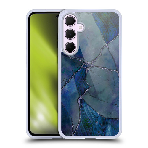 LebensArt Mineral Marble Indigo Soft Gel Case for Samsung Galaxy A35 5G
