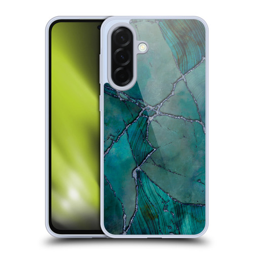 LebensArt Mineral Marble Teal Soft Gel Case for Samsung Galaxy A36 5G