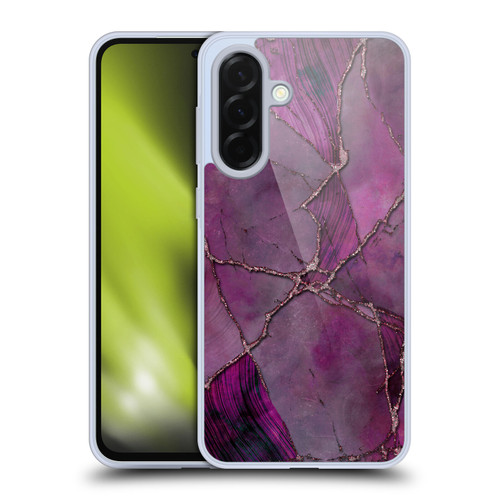 LebensArt Mineral Marble Violet Soft Gel Case for Samsung Galaxy A36 5G