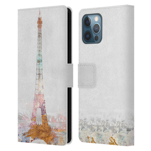 Aimee Stewart Landscapes Paris Color Splash Leather Book Wallet Case Cover For Apple iPhone 12 Pro Max