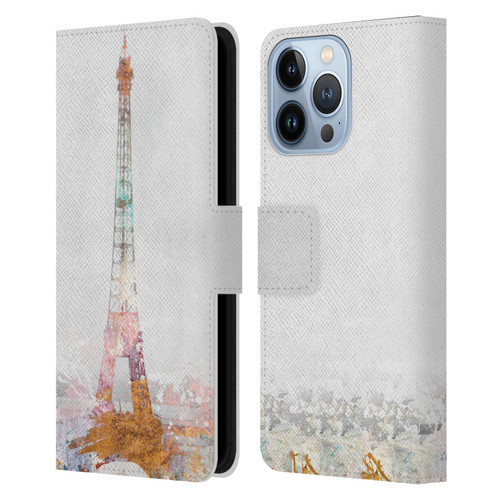 Aimee Stewart Landscapes Paris Color Splash Leather Book Wallet Case Cover For Apple iPhone 13 Pro