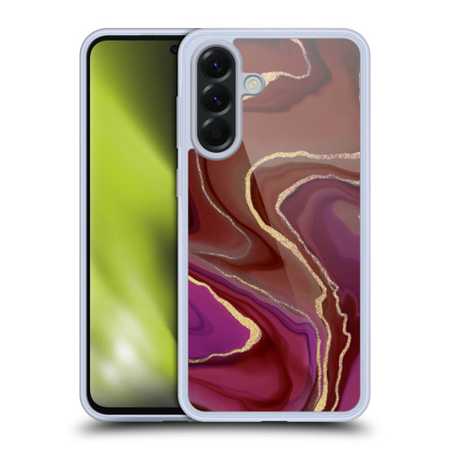 LebensArt Geo Liquid Marble Rose Ombre Soft Gel Case for Samsung Galaxy A56 5G