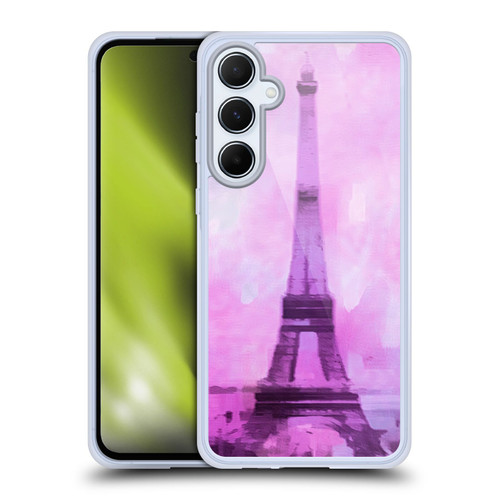 LebensArt Pastels Abstract Soft Gel Case for Samsung Galaxy A55 5G