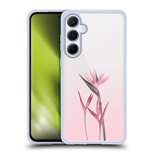 LebensArt Pastels Tropical Flower Soft Gel Case for Samsung Galaxy A55 5G