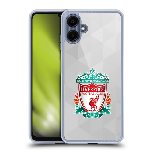 Liverpool Football Club Crest 1 White Geometric 1 Soft Gel Case for Samsung Galaxy A06 4G / 5G