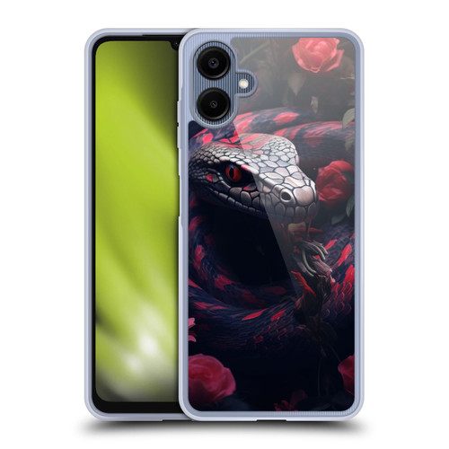 LebensArt Jungle Plants And Animals Snake Red Soft Gel Case for Samsung Galaxy A06 4G / 5G