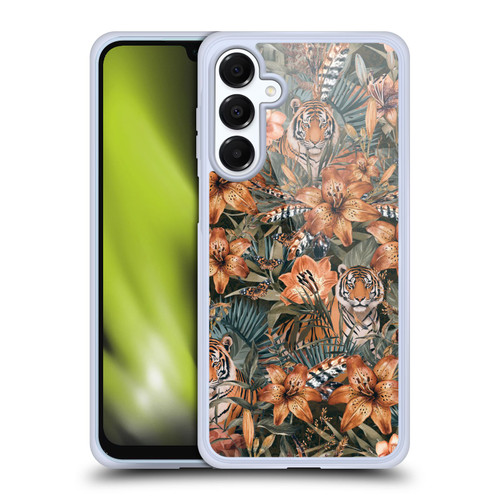 LebensArt Jungle Plants And Animals Opulence Tiger Soft Gel Case for Samsung Galaxy A16 5G & MagSafe