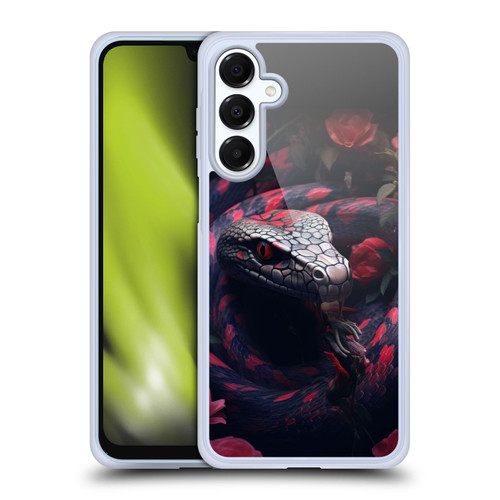 LebensArt Jungle Plants And Animals Snake Red Soft Gel Case for Samsung Galaxy A16 5G & MagSafe