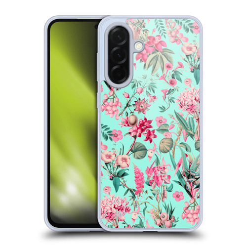 LebensArt Jungle Plants And Animals Aqua Soft Gel Case for Samsung Galaxy A36 5G