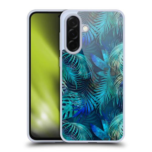 LebensArt Jungle Plants And Animals Blue Master Soft Gel Case for Samsung Galaxy A36 5G