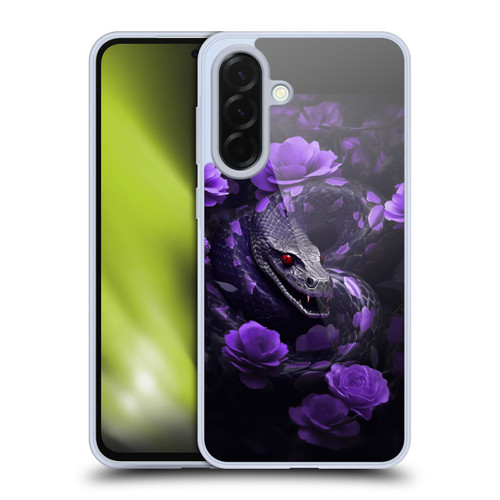 LebensArt Jungle Plants And Animals Snake Purple Soft Gel Case for Samsung Galaxy A36 5G